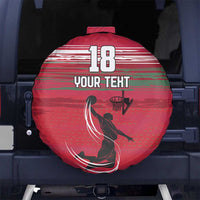 Hungary Basketball Custom Spare Tire Cover Come On Magyars Grunge Style - Wonder Print Shop