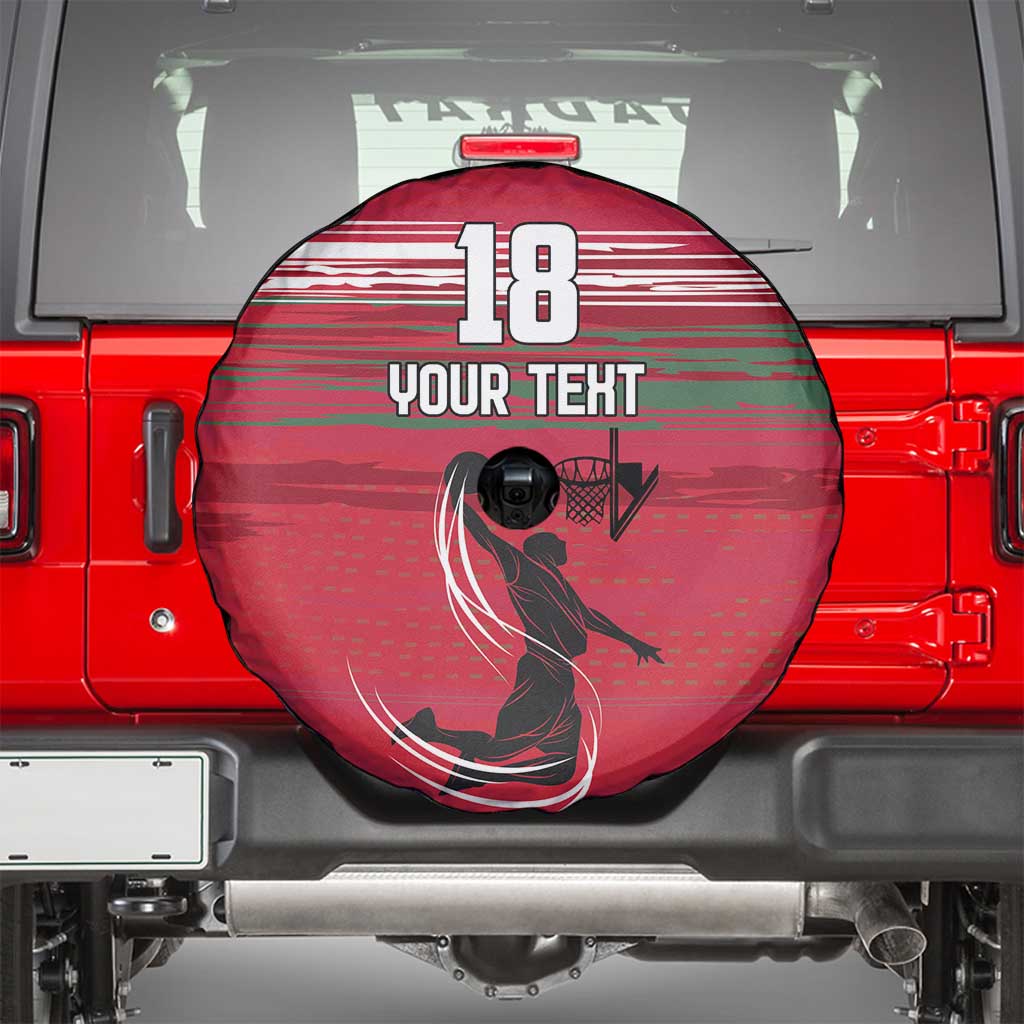 Hungary Basketball Custom Spare Tire Cover Come On Magyars Grunge Style - Wonder Print Shop