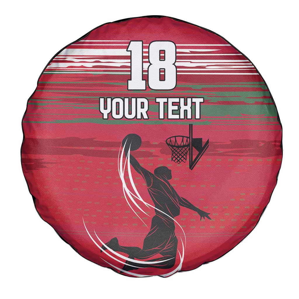 Hungary Basketball Custom Spare Tire Cover Come On Magyars Grunge Style - Wonder Print Shop