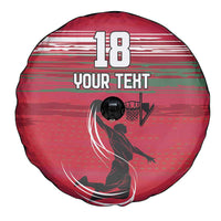 Hungary Basketball Custom Spare Tire Cover Come On Magyars Grunge Style - Wonder Print Shop