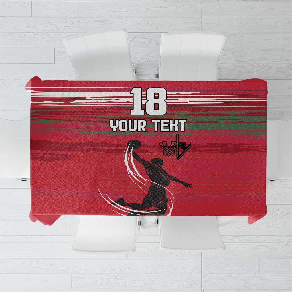 Hungary Basketball Custom Tablecloth Come On Magyars Grunge Style - Wonder Print Shop