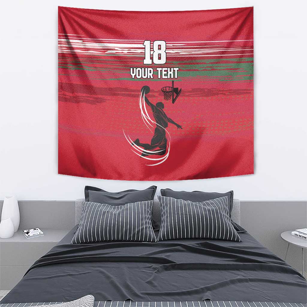 Hungary Basketball Custom Tapestry Come On Magyars Grunge Style - Wonder Print Shop