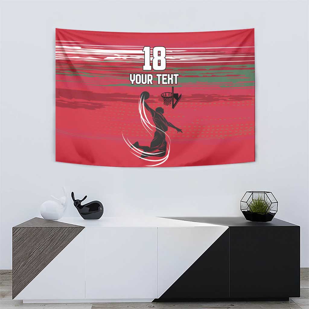 Hungary Basketball Custom Tapestry Come On Magyars Grunge Style - Wonder Print Shop