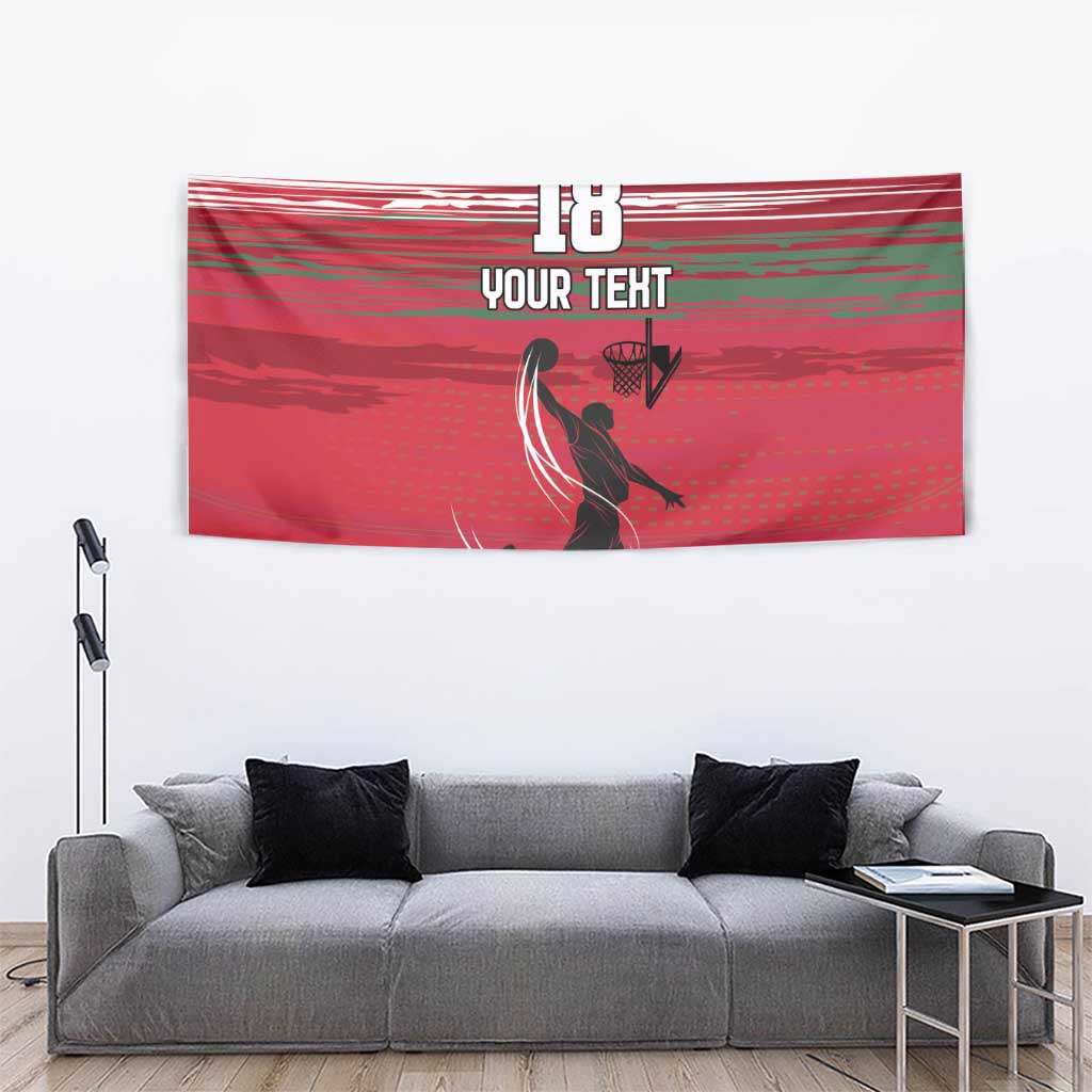 Hungary Basketball Custom Tapestry Come On Magyars Grunge Style - Wonder Print Shop