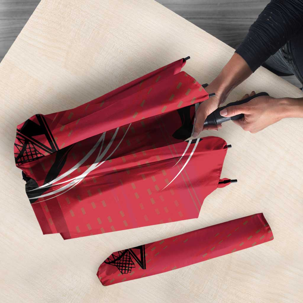 Hungary Basketball Custom Umbrella Come On Magyars Grunge Style - Wonder Print Shop