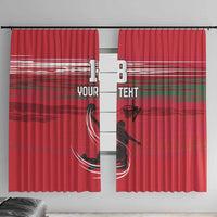 Hungary Basketball Custom Window Curtain Come On Magyars Grunge Style - Wonder Print Shop