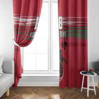 Hungary Basketball Custom Window Curtain Come On Magyars Grunge Style - Wonder Print Shop