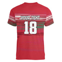 Hungary Basketball Custom Women V-Neck T-Shirt Come On Magyars Grunge Style - Wonder Print Shop