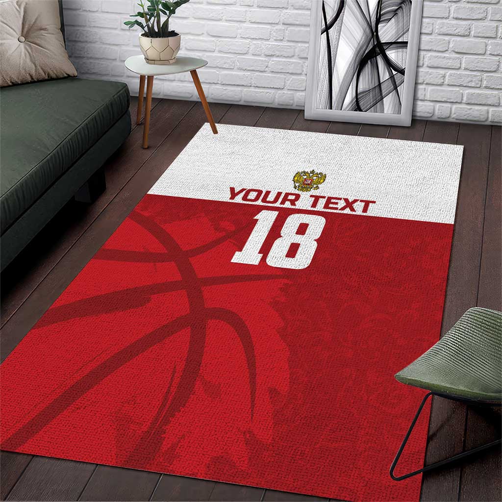Russia Basketball Custom Area Rug Go Champion - Wonder Print Shop