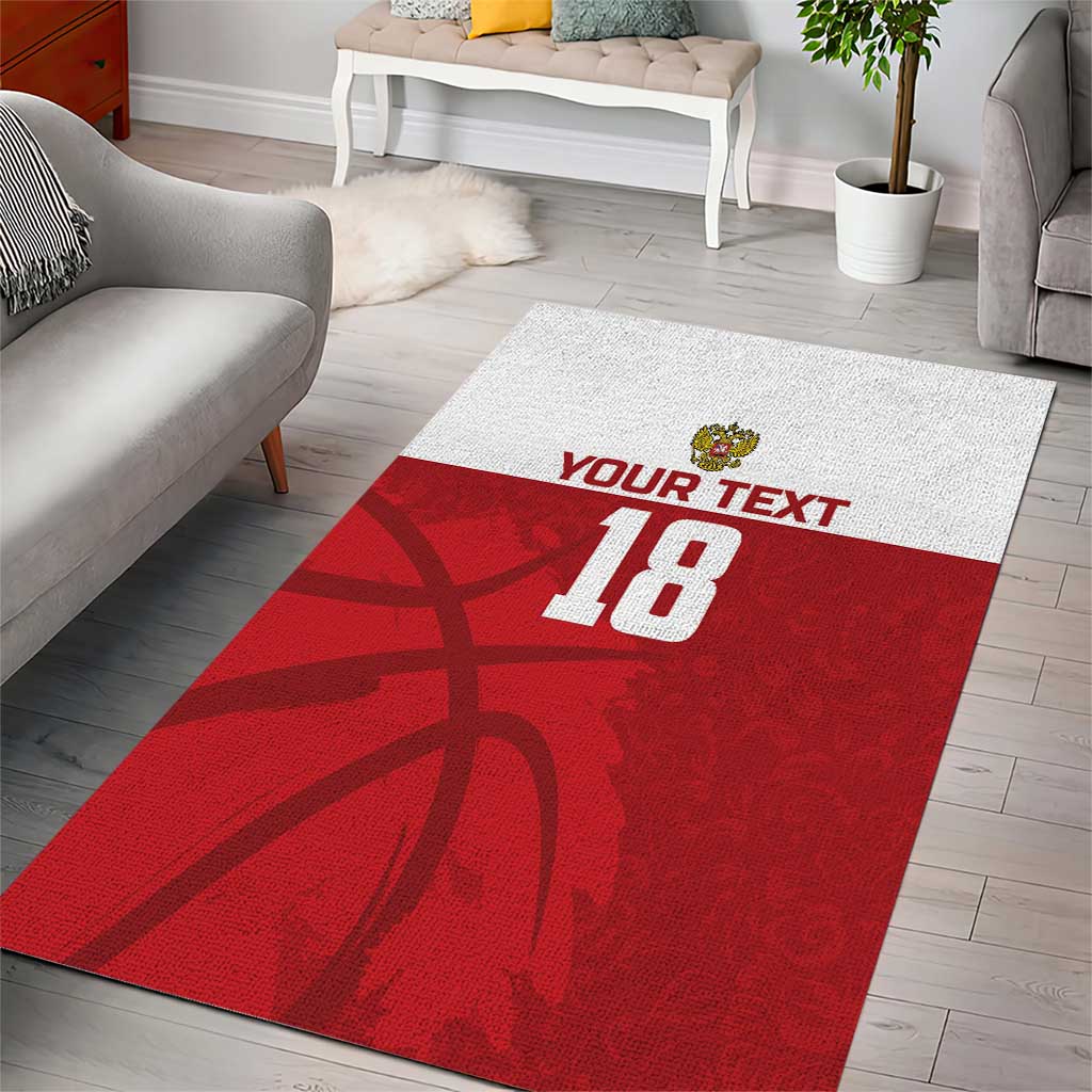 Russia Basketball Custom Area Rug Go Champion - Wonder Print Shop