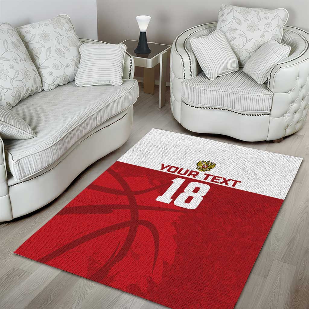 Russia Basketball Custom Area Rug Go Champion - Wonder Print Shop