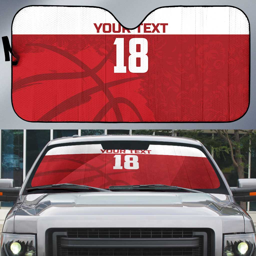 Russia Basketball Custom Auto Sun Shade Go Champion - Wonder Print Shop