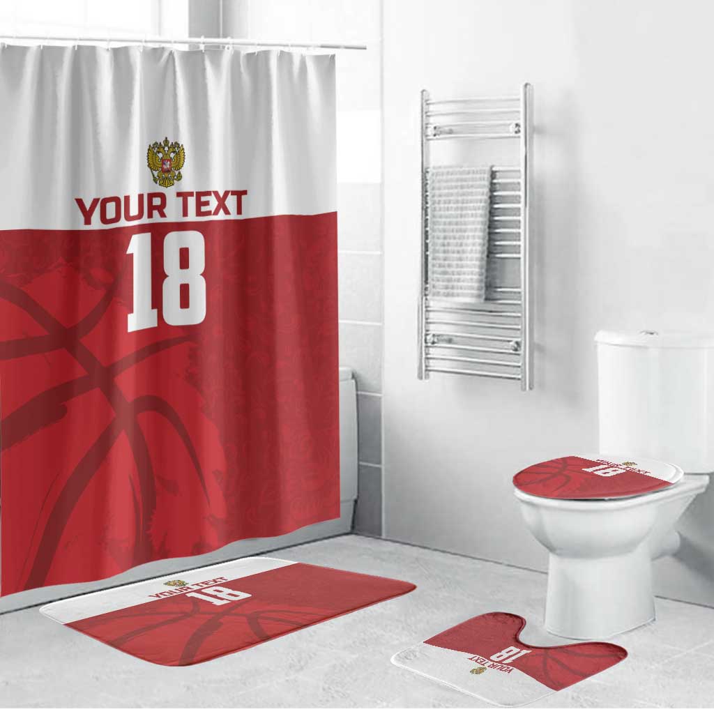 Russia Basketball Custom Bathroom Set Go Champion - Wonder Print Shop