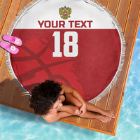 Russia Basketball Custom Beach Blanket Go Champion - Wonder Print Shop