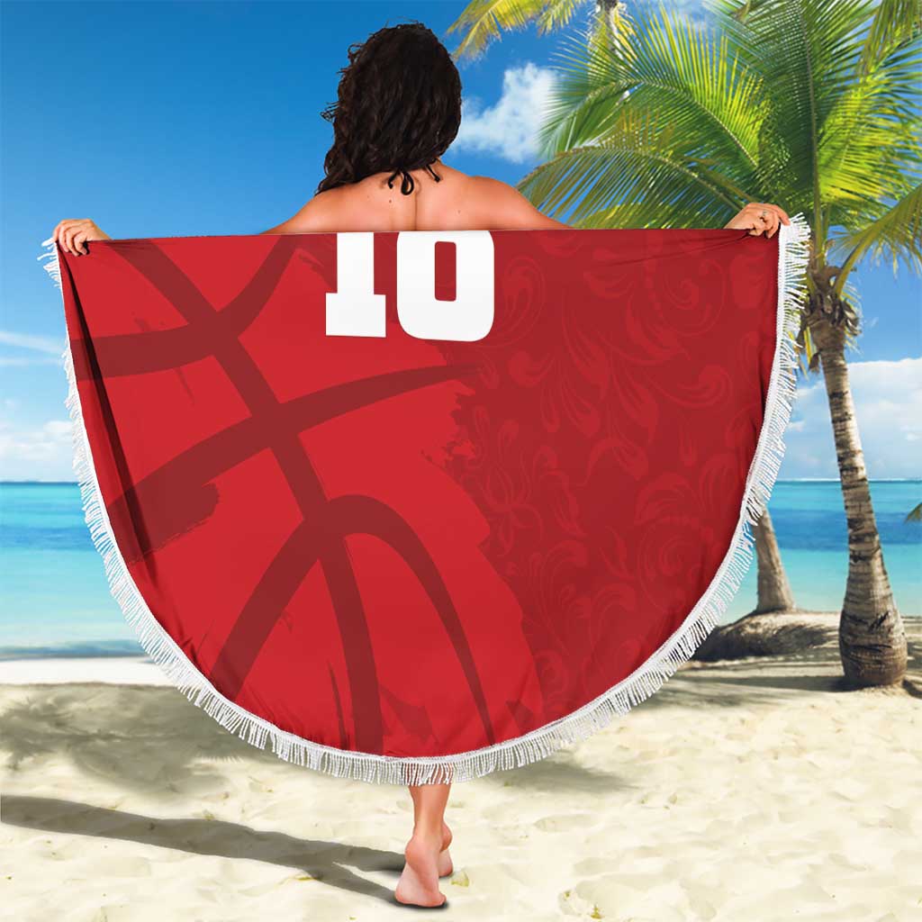 Russia Basketball Custom Beach Blanket Go Champion - Wonder Print Shop