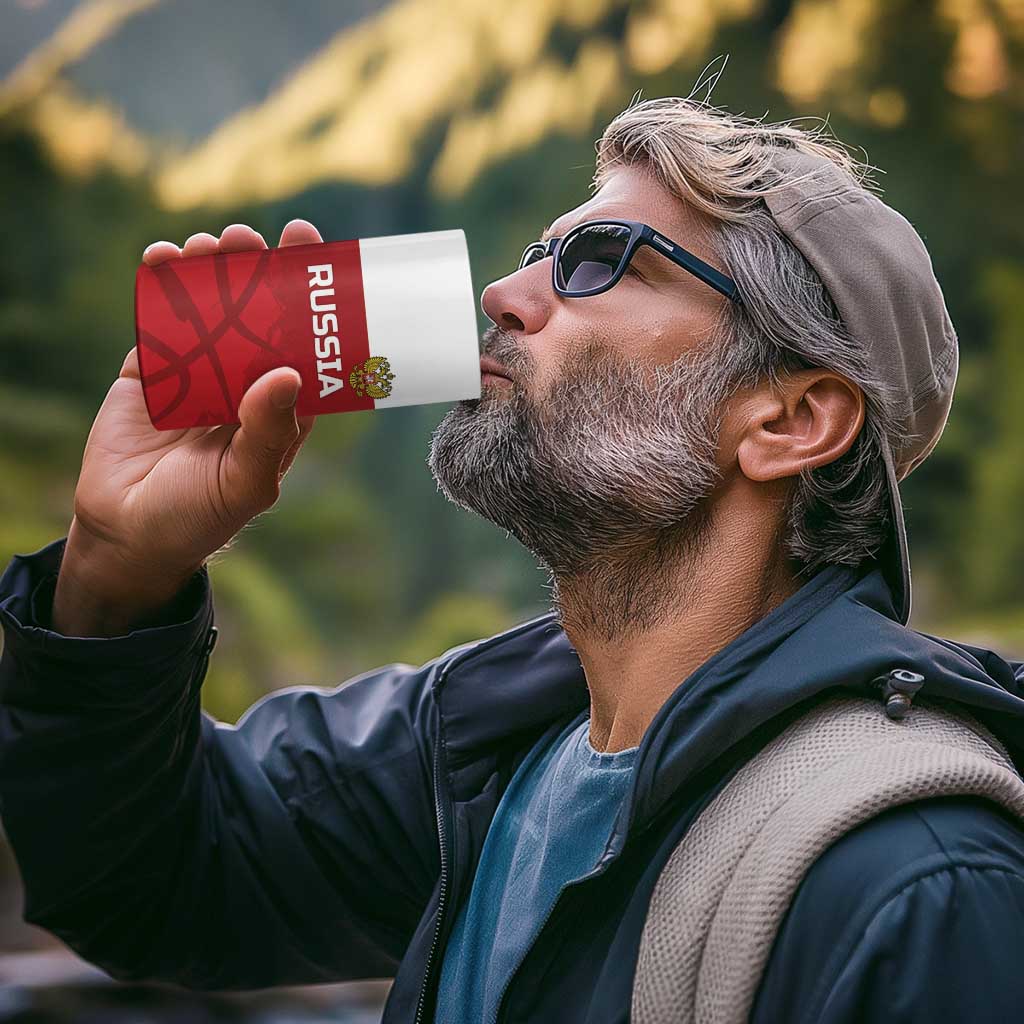 Russia Basketball Custom 4 in 1 Can Cooler Tumbler Go Champion - Wonder Print Shop