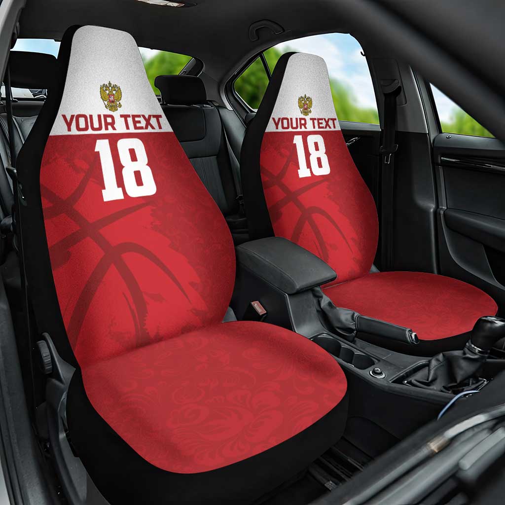 Russia Basketball Custom Car Seat Cover Go Champion - Wonder Print Shop