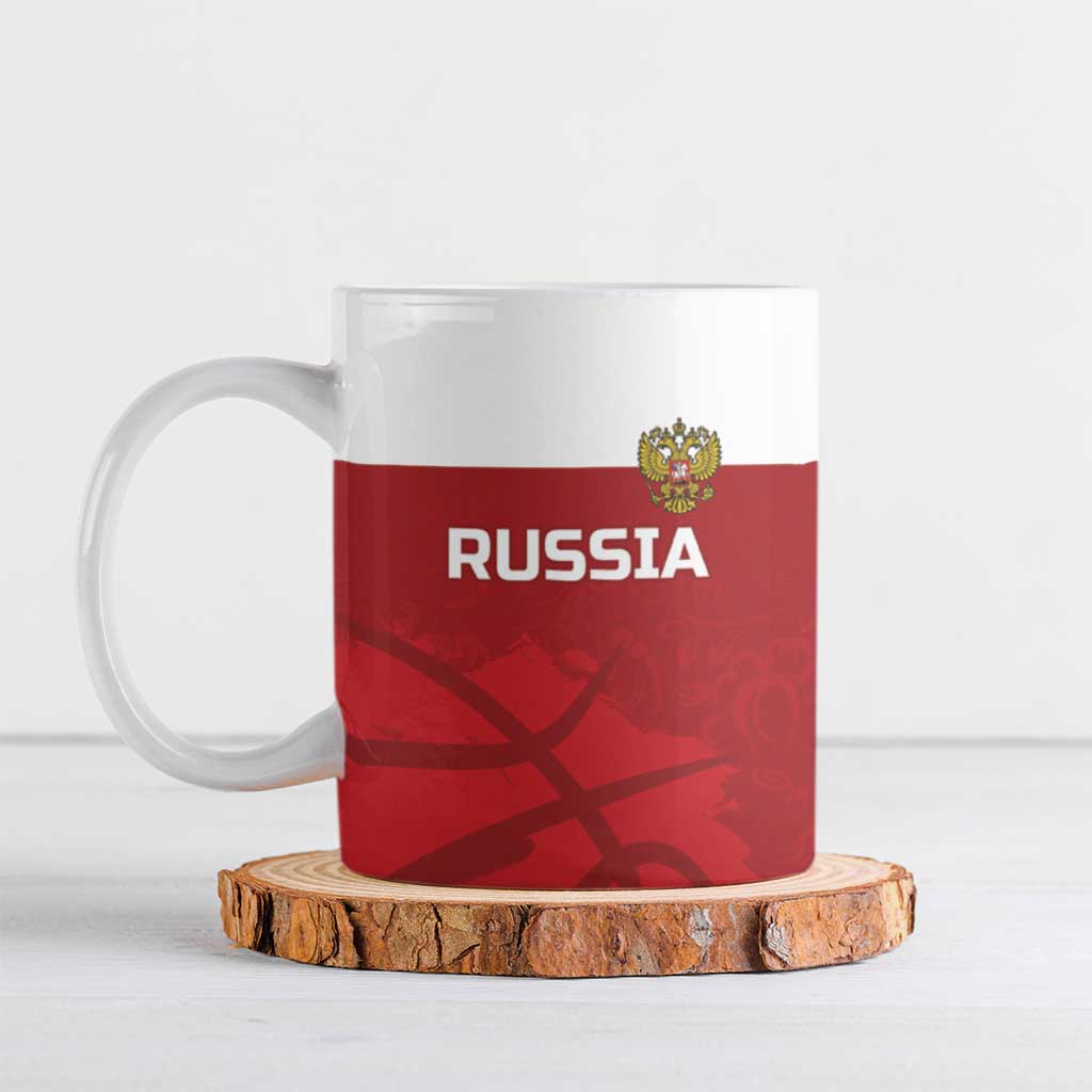 Russia Basketball Custom Ceramic Mug Go Champion - Wonder Print Shop
