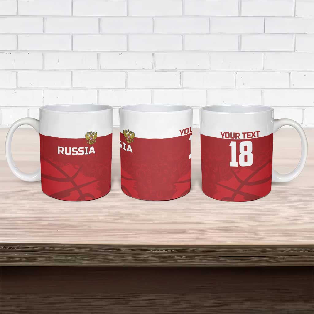 Russia Basketball Custom Ceramic Mug Go Champion - Wonder Print Shop