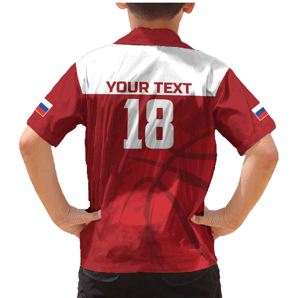 Russia Basketball Custom Family Matching Mermaid Dress and Hawaiian Shirt Go Champion - Wonder Print Shop