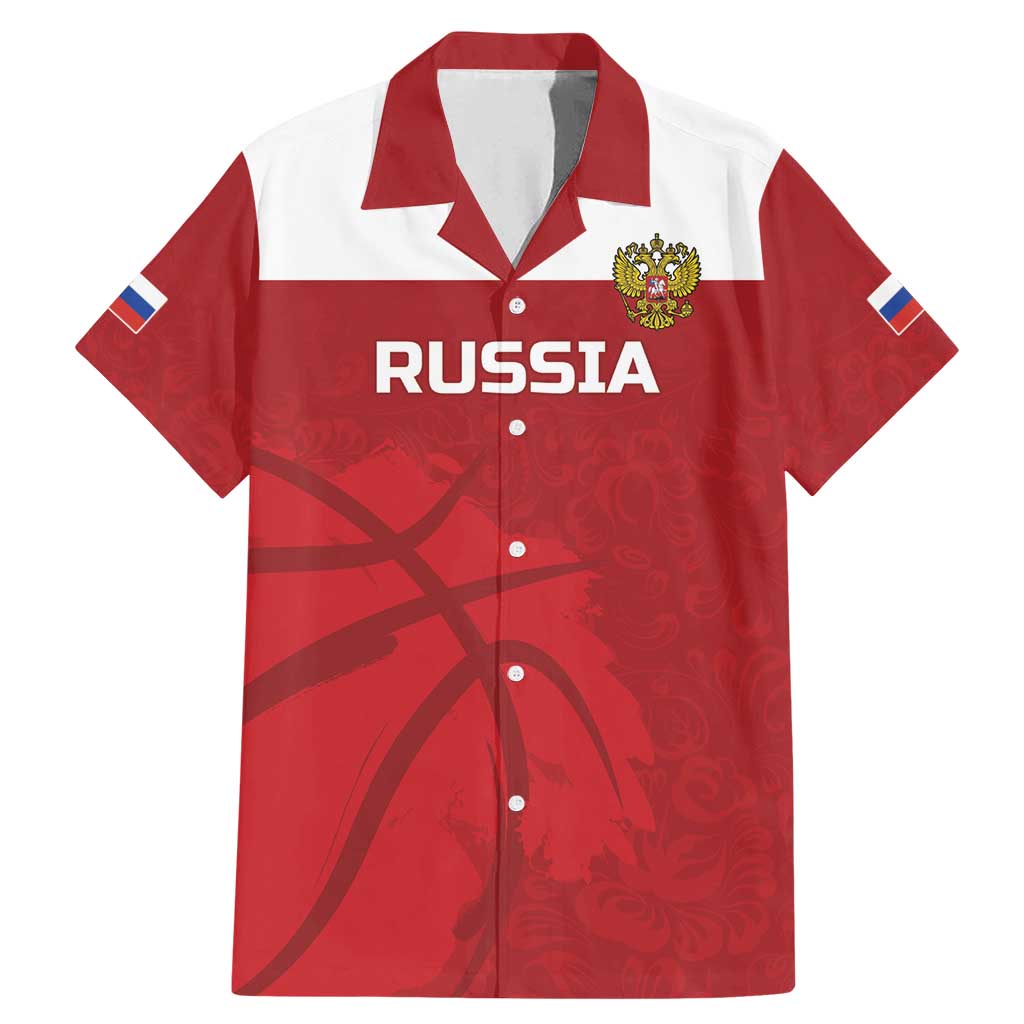 Russia Basketball Custom Family Matching Mermaid Dress and Hawaiian Shirt Go Champion - Wonder Print Shop