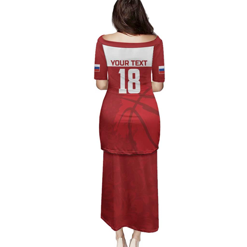 Russia Basketball Custom Family Matching Puletasi and Hawaiian Shirt Go Champion - Wonder Print Shop