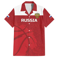 Russia Basketball Custom Family Matching Short Sleeve Bodycon Dress and Hawaiian Shirt Go Champion - Wonder Print Shop