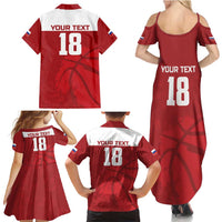 Russia Basketball Custom Family Matching Summer Maxi Dress and Hawaiian Shirt Go Champion - Wonder Print Shop