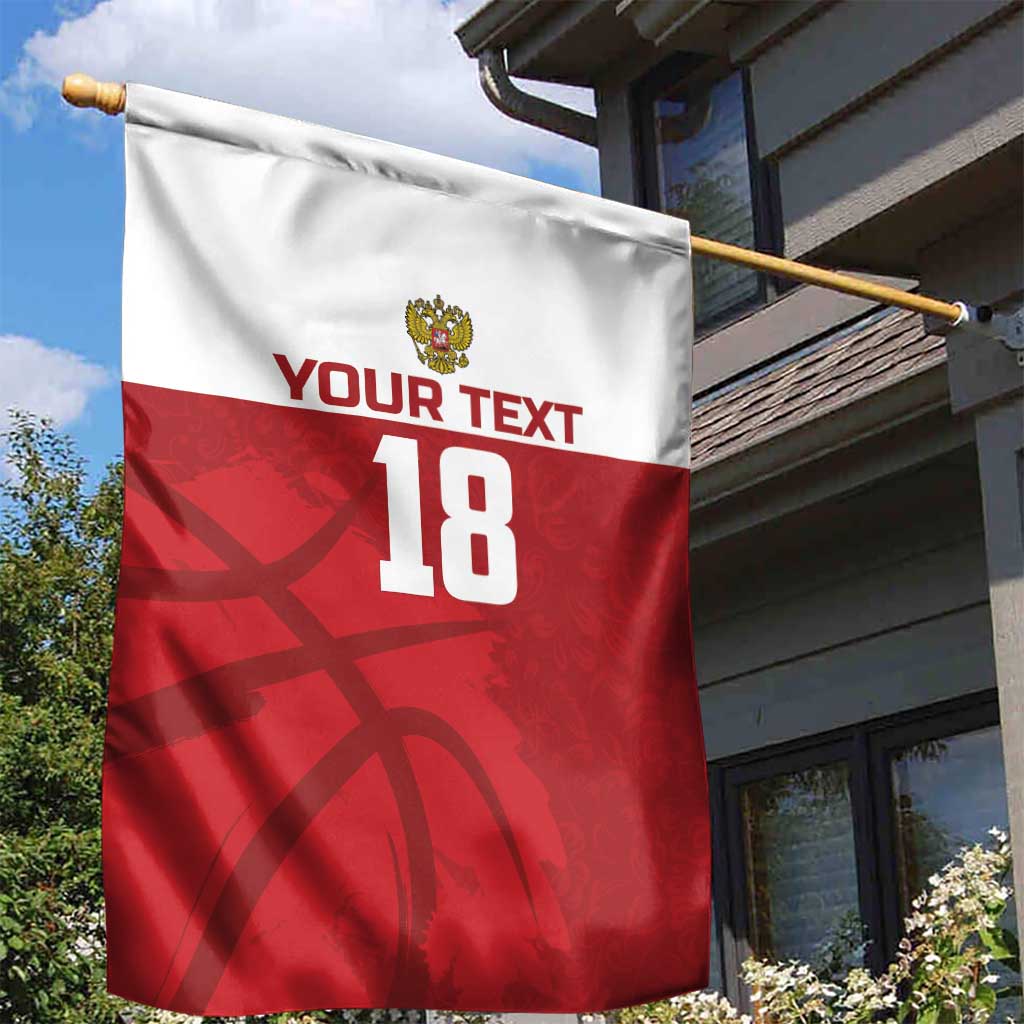 Russia Basketball Custom Garden Flag Go Champion - Wonder Print Shop