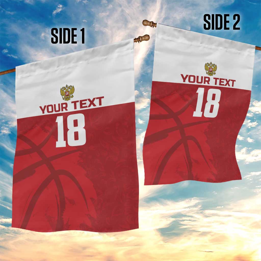 Russia Basketball Custom Garden Flag Go Champion - Wonder Print Shop