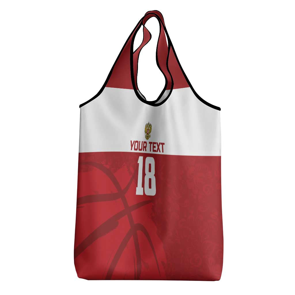 Russia Basketball Custom Grocery Bag Go Champion - Wonder Print Shop