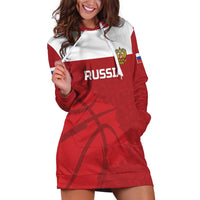 Russia Basketball Custom Hoodie Dress Go Champion - Wonder Print Shop
