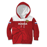 Russia Basketball Custom Kid Hoodie Go Champion - Wonder Print Shop
