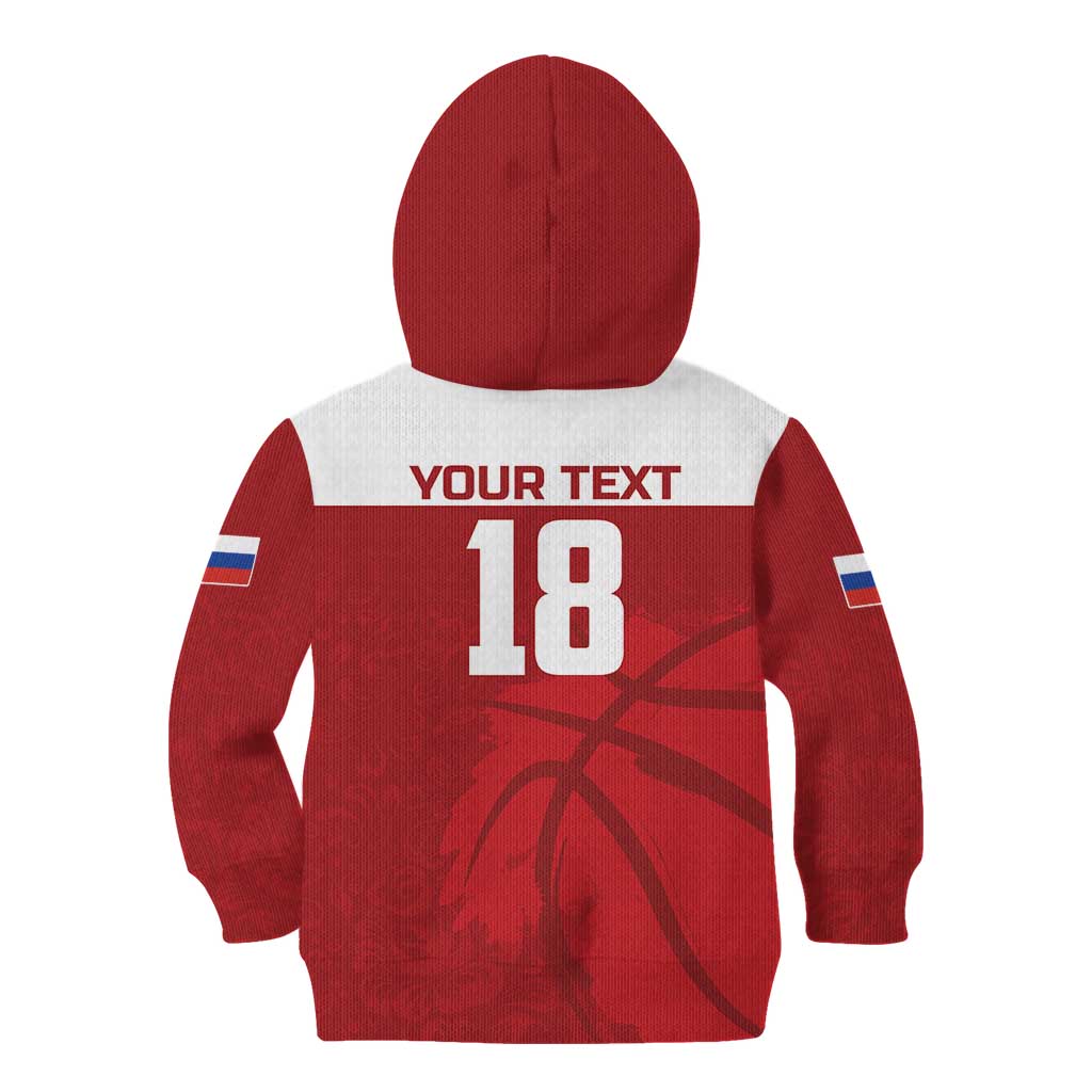 Russia Basketball Custom Kid Hoodie Go Champion - Wonder Print Shop