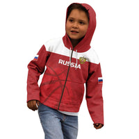 Russia Basketball Custom Kid Hoodie Go Champion - Wonder Print Shop
