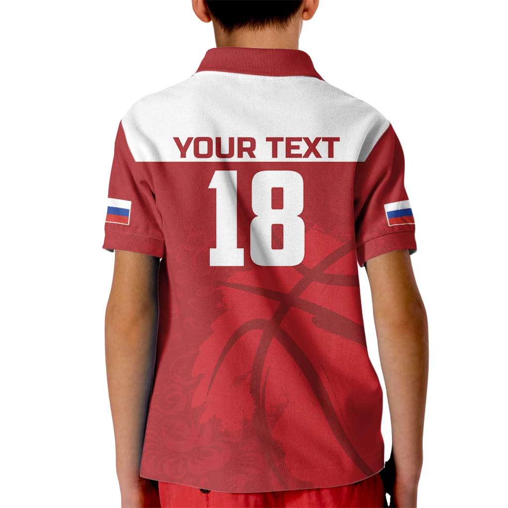 Russia Basketball Custom Kid Polo Shirt Go Champion - Wonder Print Shop