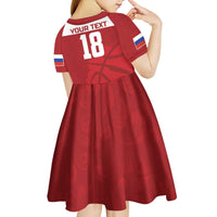 Russia Basketball Custom Kid Short Sleeve Dress Go Champion - Wonder Print Shop