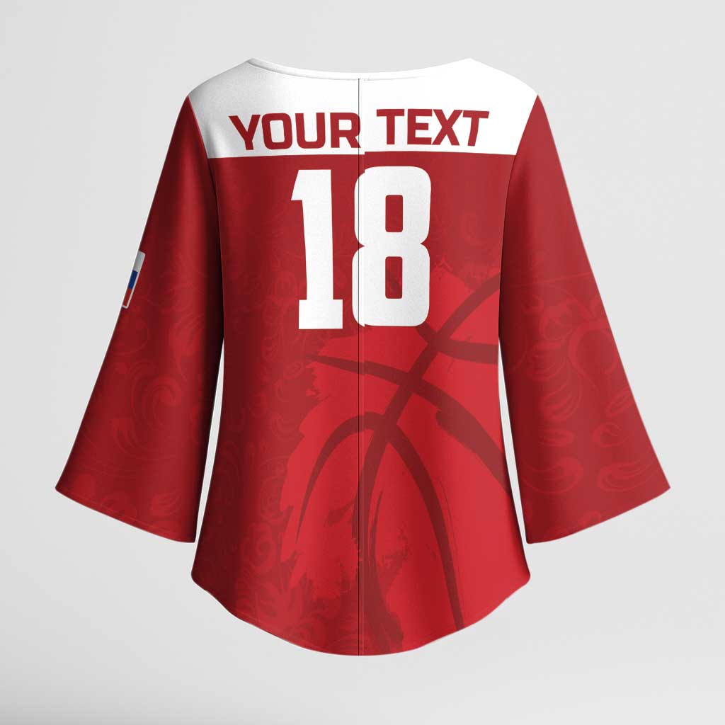 Russia Basketball Custom Kimono Sleeve Blouse Go Champion - Wonder Print Shop