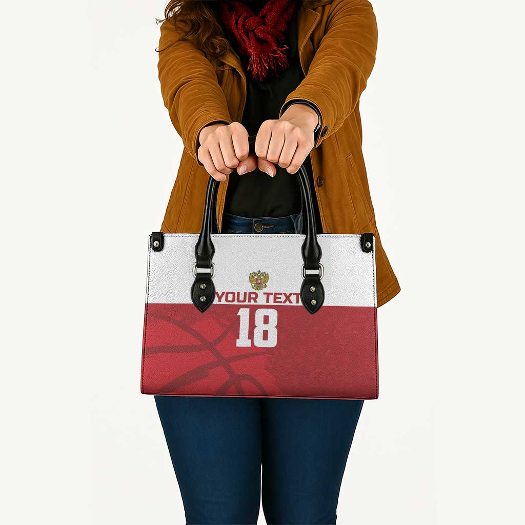 Russia Basketball Custom Leather Bag Go Champion - Wonder Print Shop
