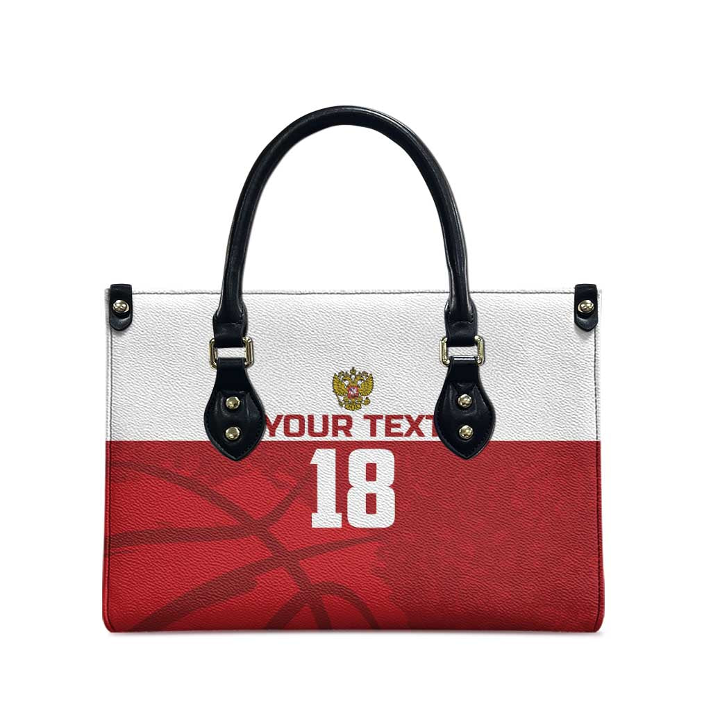 Russia Basketball Custom Leather Bag Go Champion - Wonder Print Shop