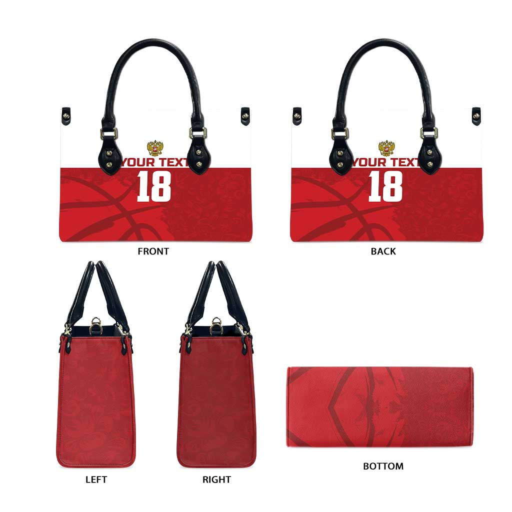 Russia Basketball Custom Leather Bag Go Champion - Wonder Print Shop