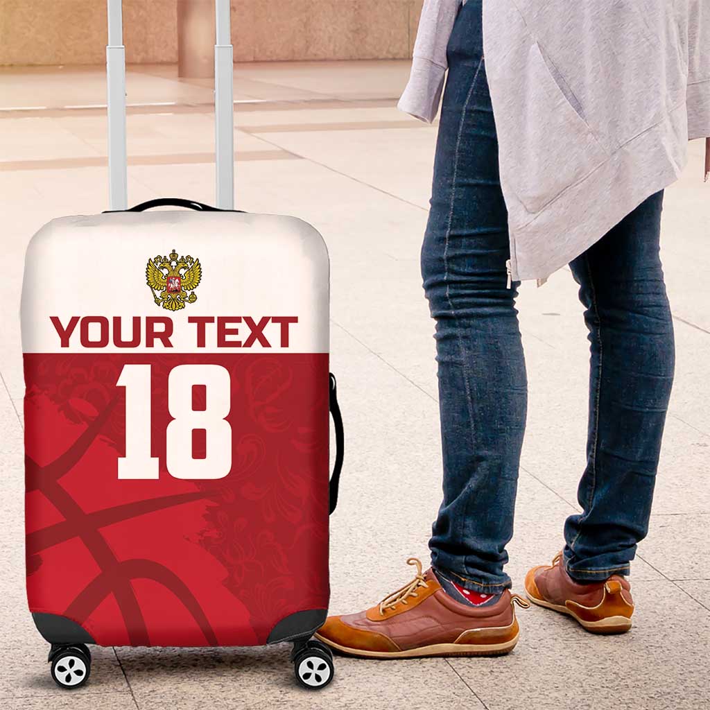 Russia Basketball Custom Luggage Cover Go Champion - Wonder Print Shop
