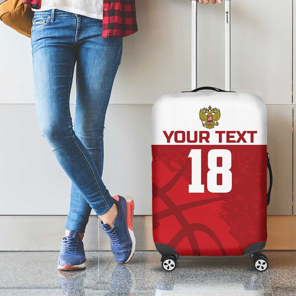 Russia Basketball Custom Luggage Cover Go Champion - Wonder Print Shop