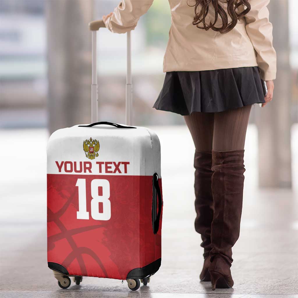 Russia Basketball Custom Luggage Cover Go Champion - Wonder Print Shop