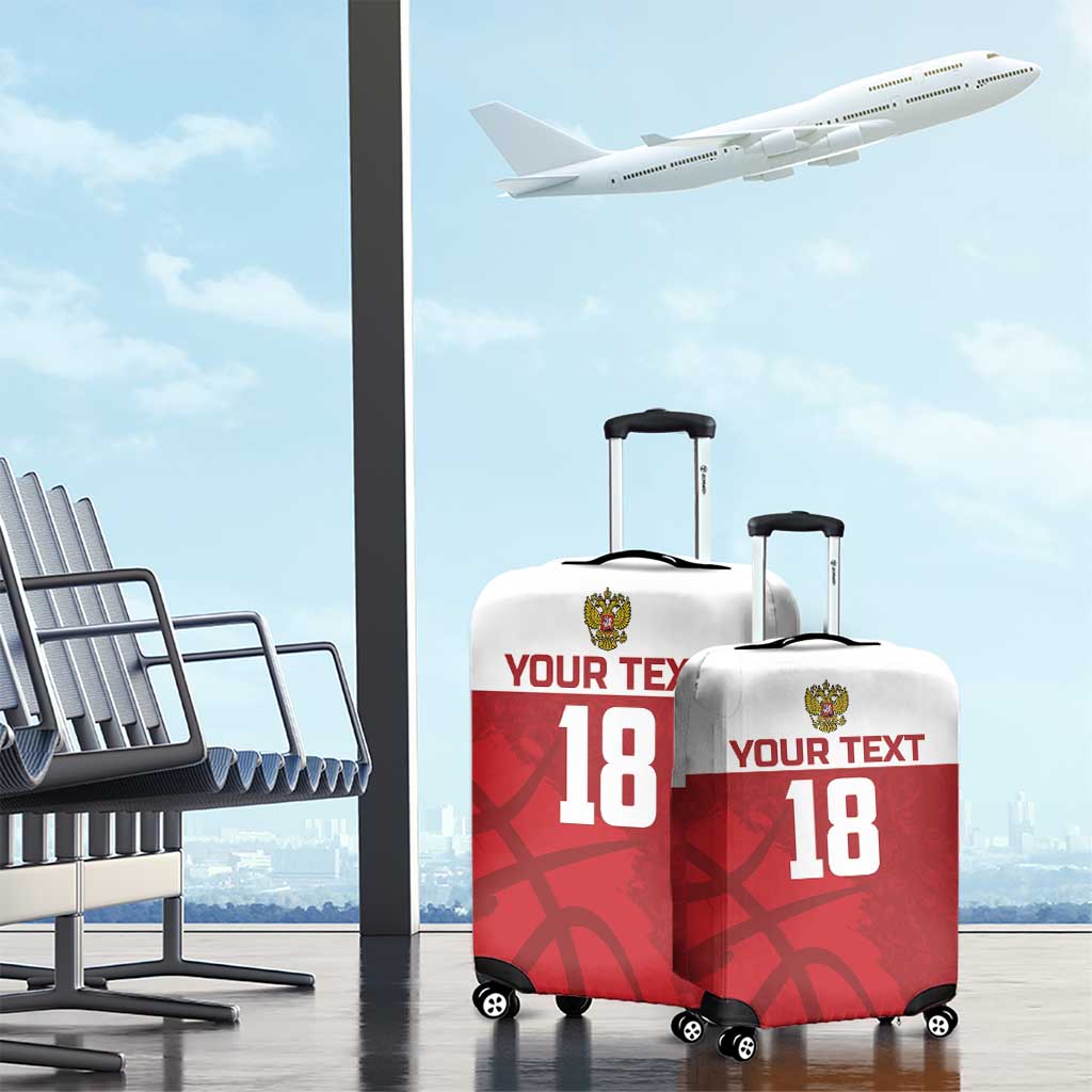 Russia Basketball Custom Luggage Cover Go Champion - Wonder Print Shop