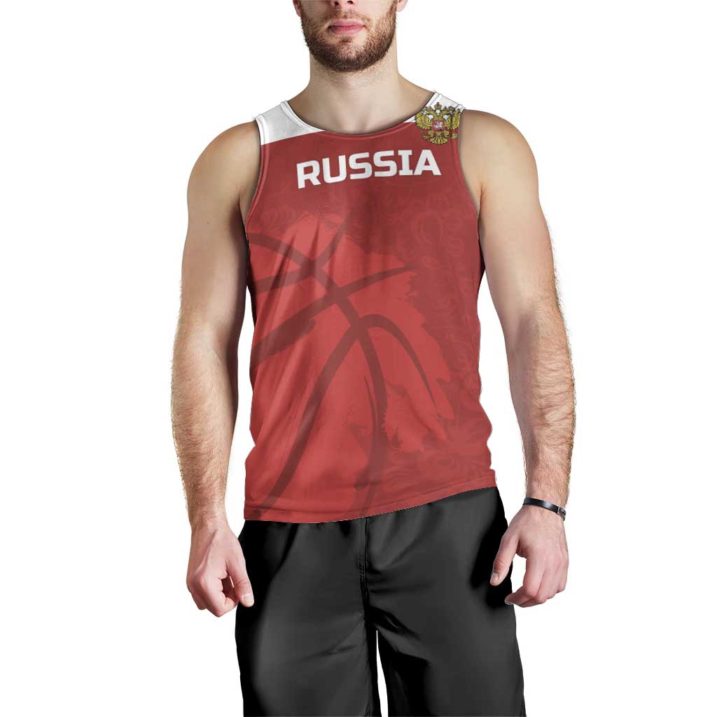 Russia Basketball Custom Men Tank Top Go Champion - Wonder Print Shop