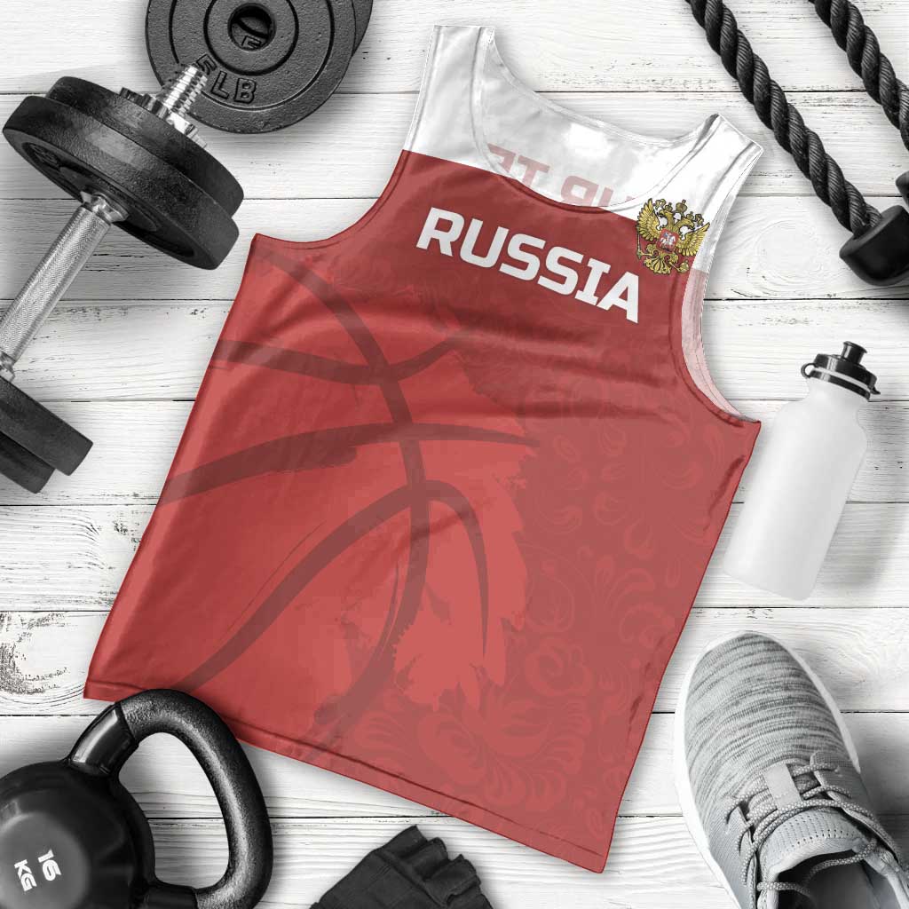 Russia Basketball Custom Men Tank Top Go Champion - Wonder Print Shop