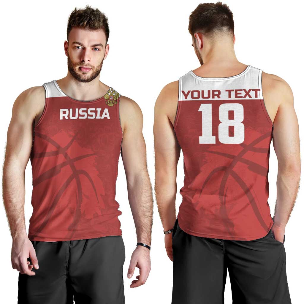 Russia Basketball Custom Men Tank Top Go Champion - Wonder Print Shop