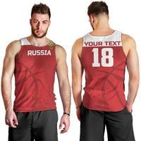 Russia Basketball Custom Men Tank Top Go Champion - Wonder Print Shop