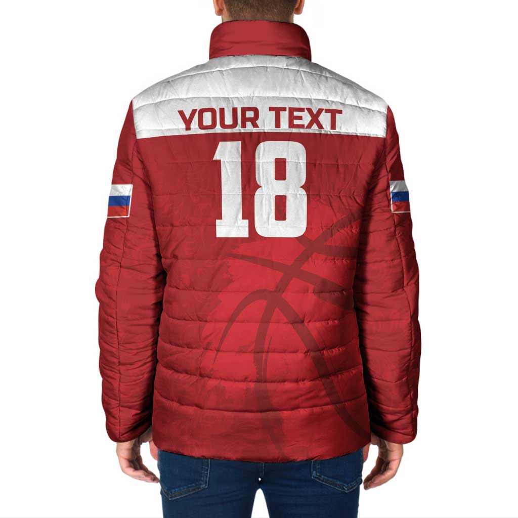Russia Basketball Custom Padded Jacket Go Champion - Wonder Print Shop